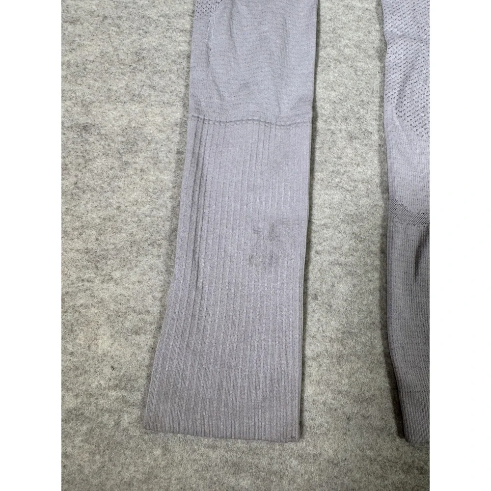 Lululemon Swiftly Tech Shirt Womens 6 Gray Long Sleeve Thumbholes Run Yoga